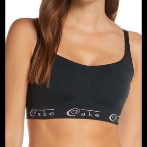 Cake nursing bras, black and nude, medium